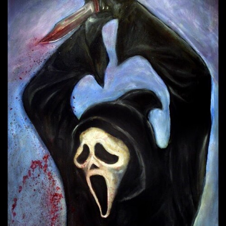 Spooky paintings. Scream Ghostface. Тату Ghostface.