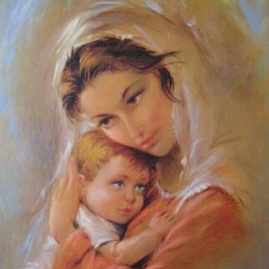 Мать и дитя картина маслом