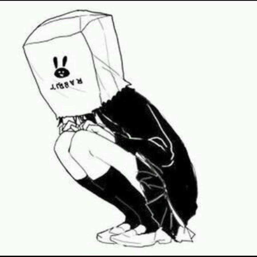 Аниме картинки стикеры черно белые