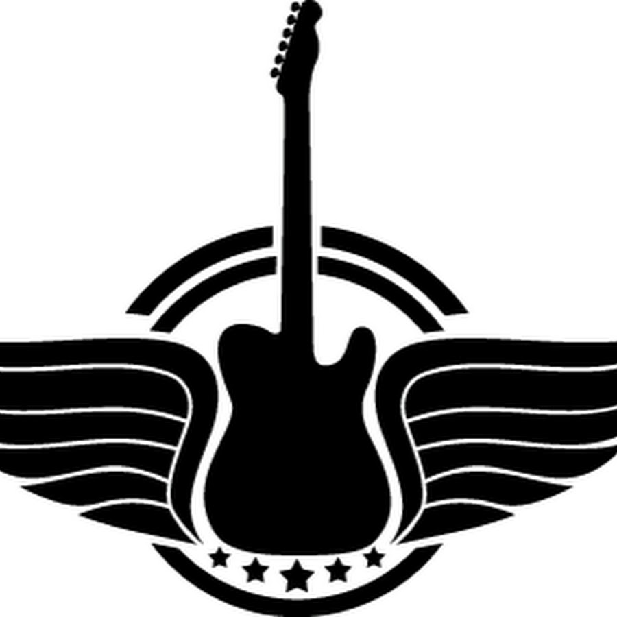 Гитара с крыльями рисунок