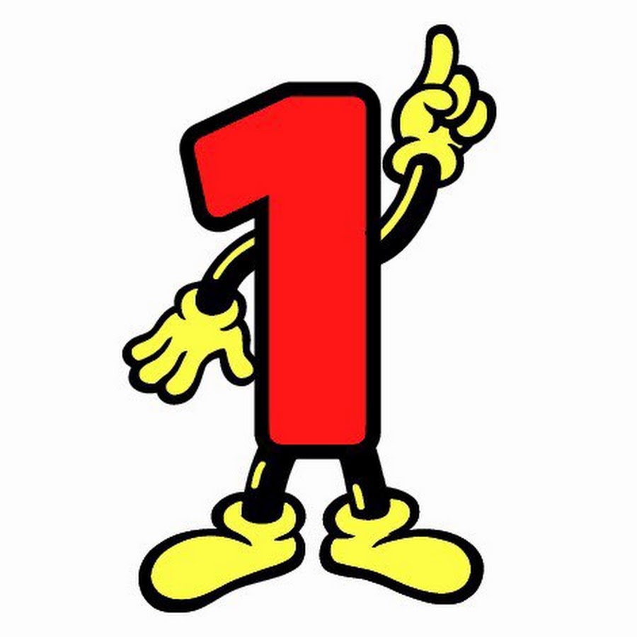 Как нарисовать цифру 1 в образе человека