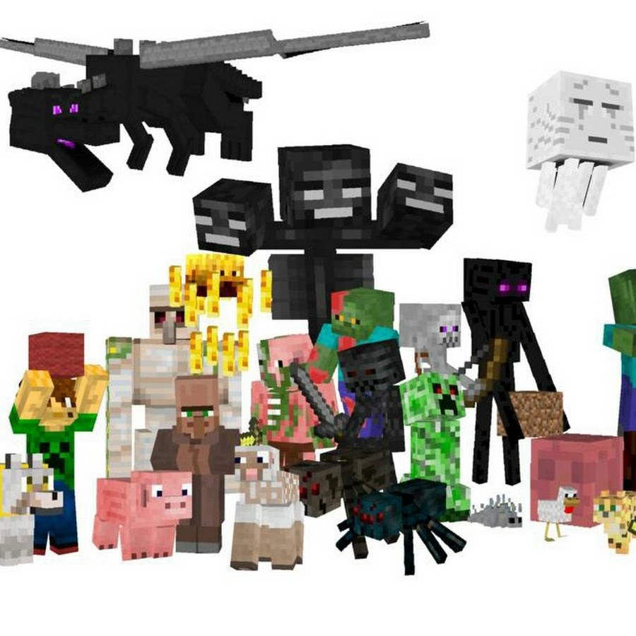 Все мобы в майнкрафте картинки с названиями