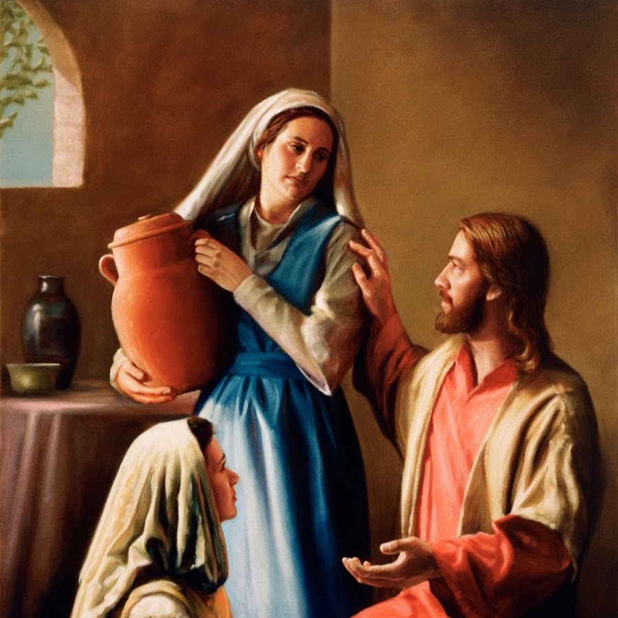 Христос у марфы и марии картина