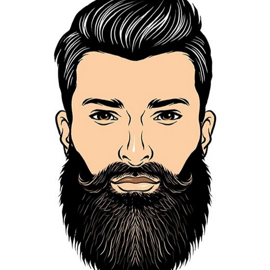 Как рисовать бороду красками