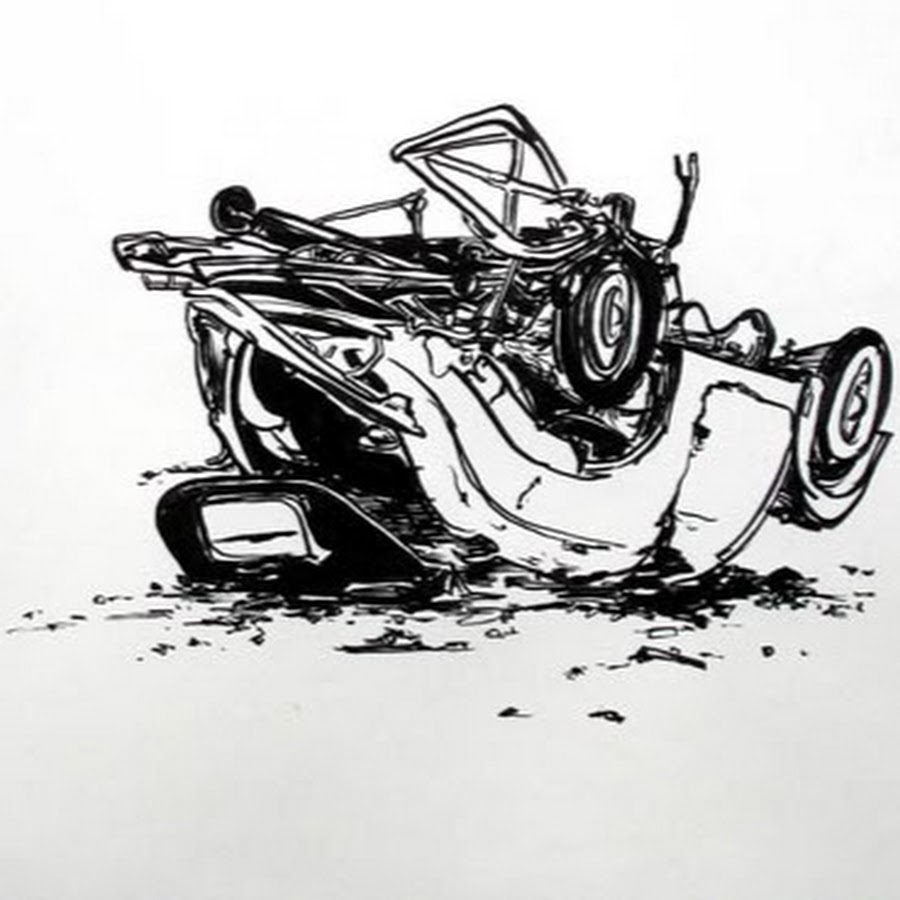 Как нарисовать разбитую машину