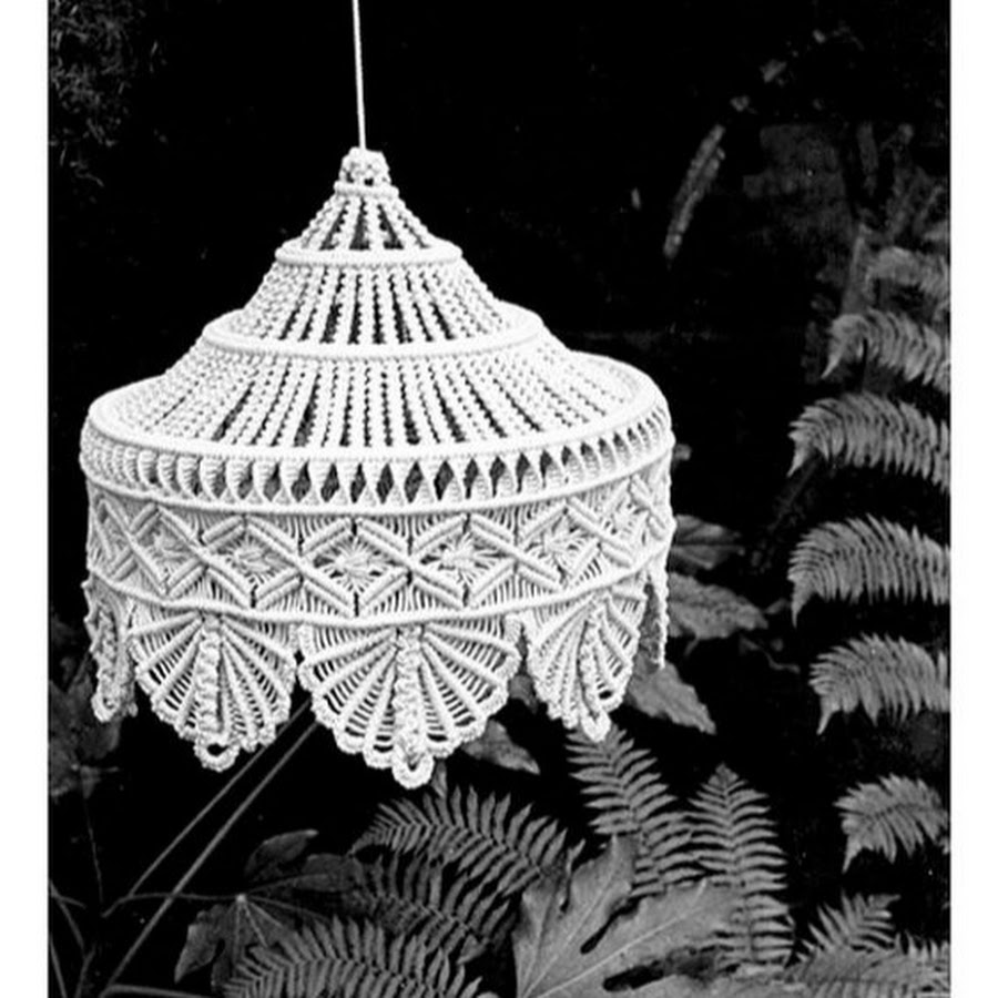 Абажур из макраме схемы