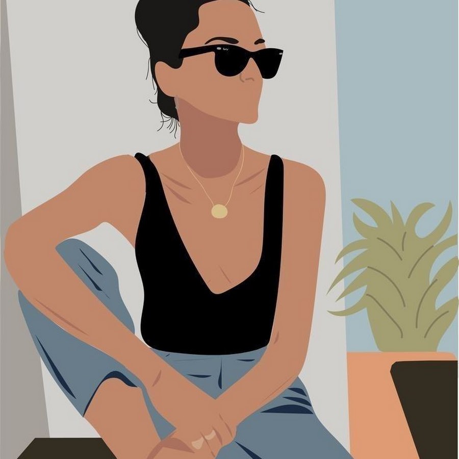 Женщина Flat иллюстрация