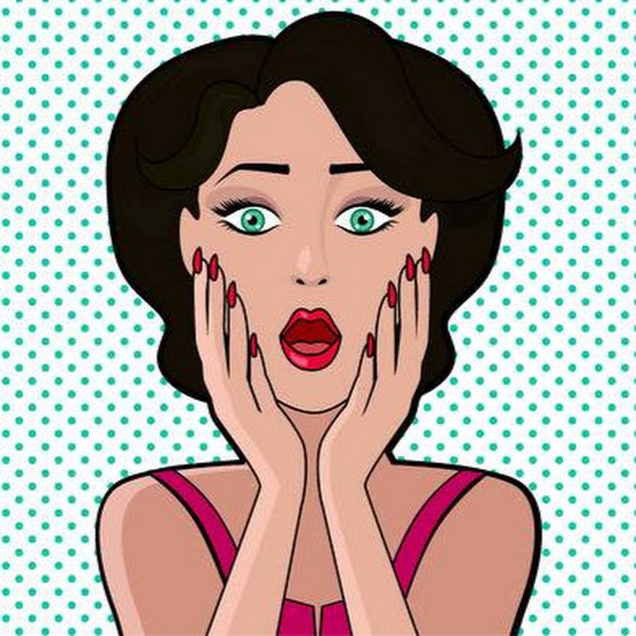 Девочка удивление рисунок