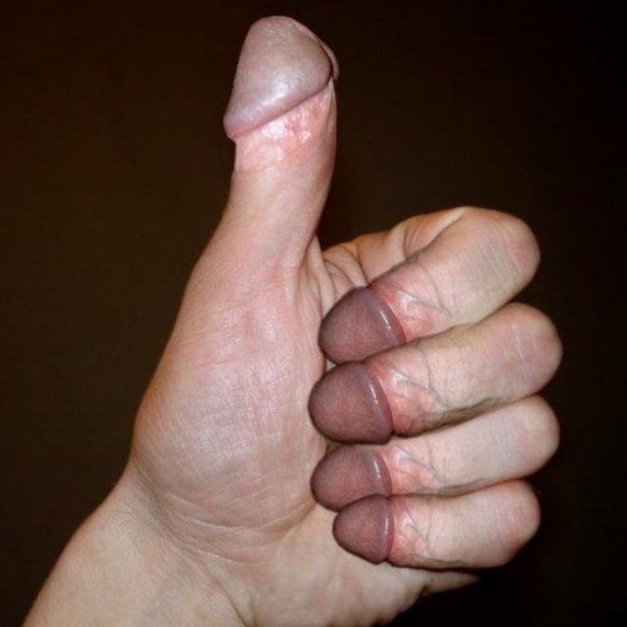 Smashed thumb meme dick