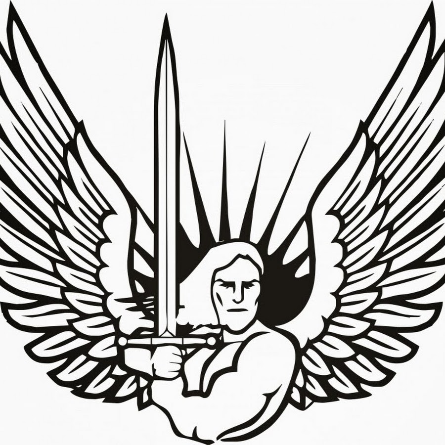 Ангел с калашом эскиз