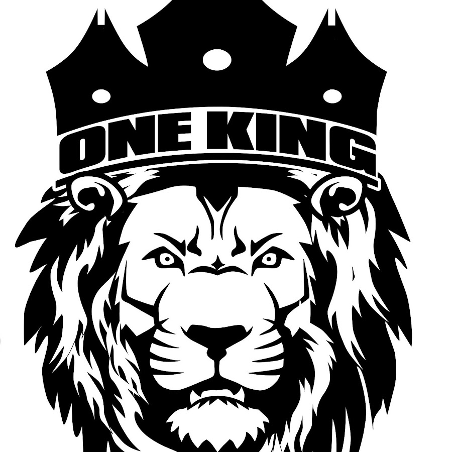 Лев в короне картинка черно белая