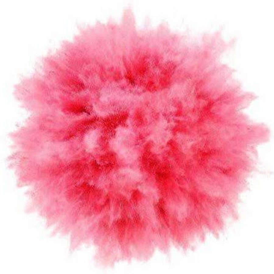 Розовый дым на белом фоне