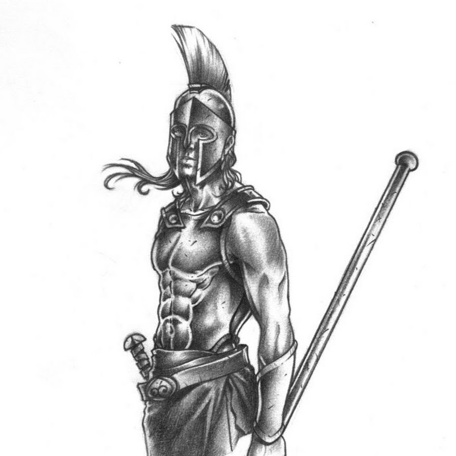 Ахиллес тату эскизы