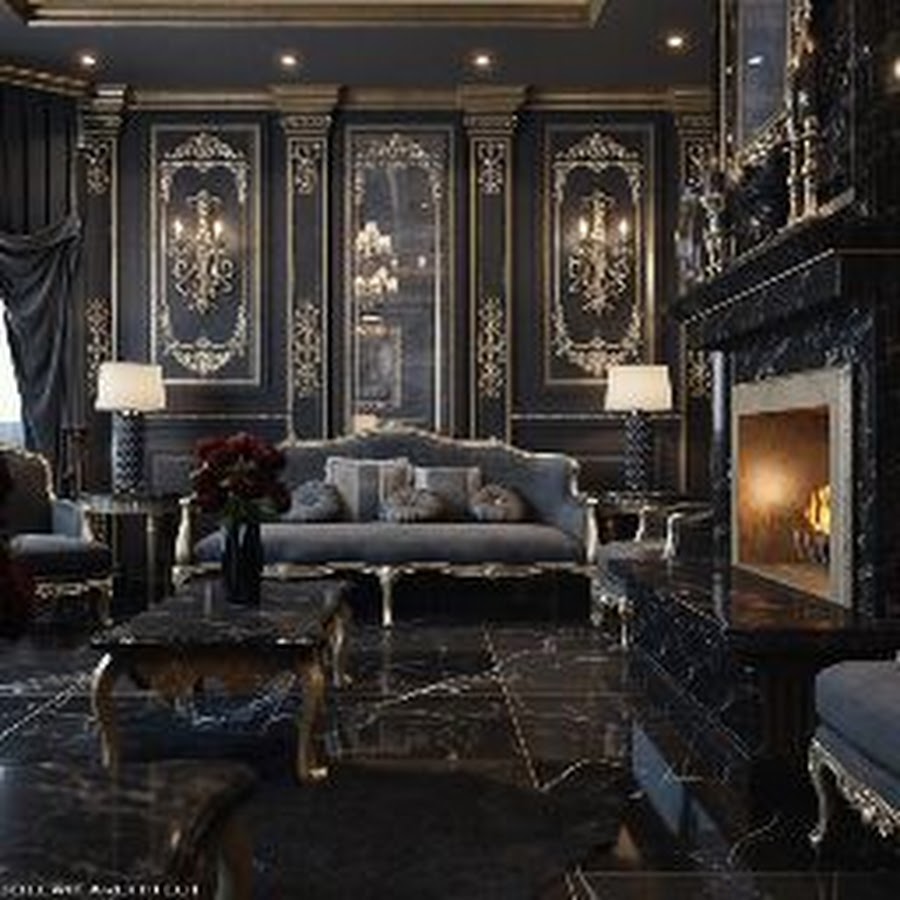 Викторианская Готика интерьер темный