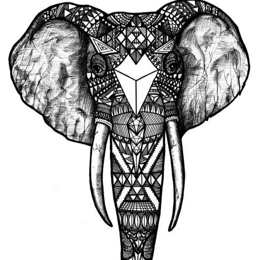 Слон эскиз