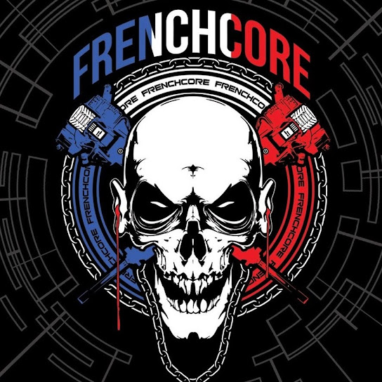 Festival Hakke Hardcore French Core Pullover Hoodie Frenchcore Gasmasken 