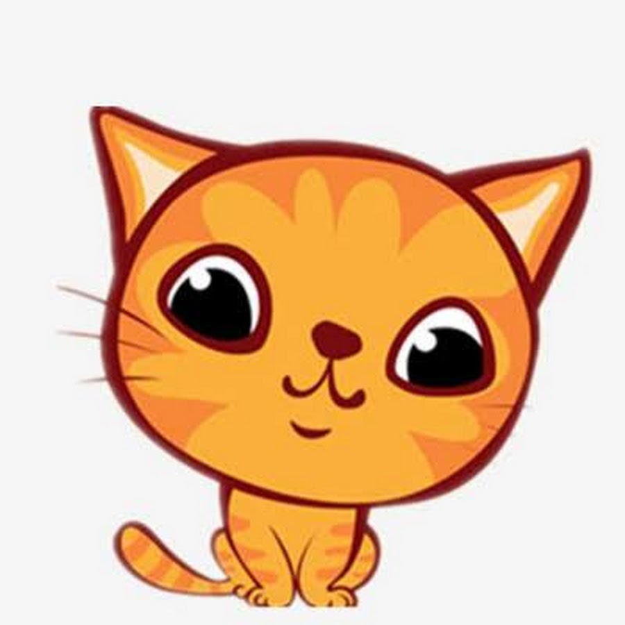 Мультяшный рыжий кот рисунок