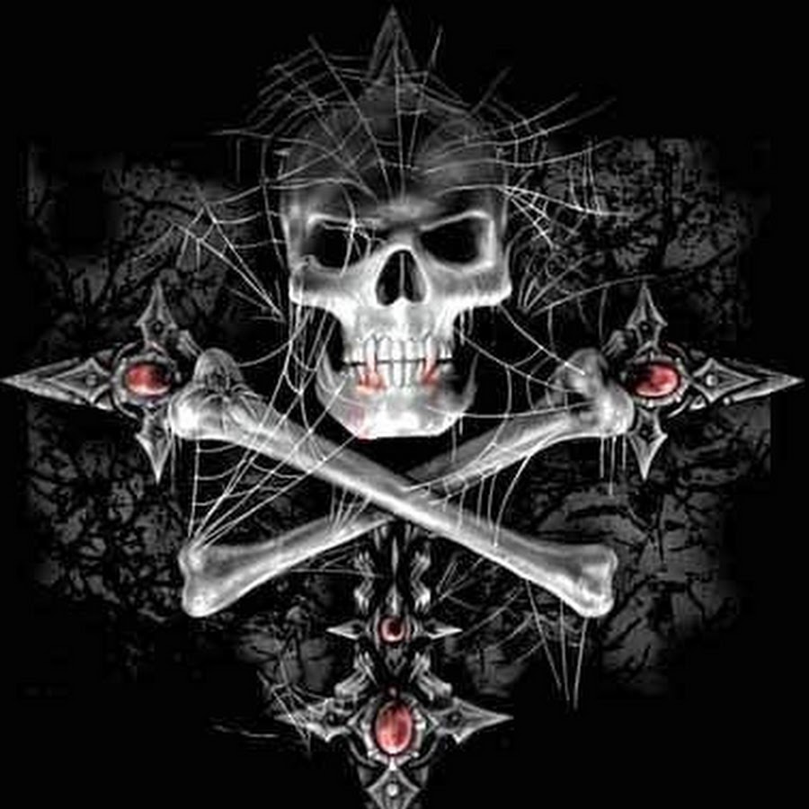 череп и кости на кресте