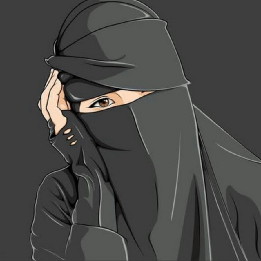 Девушки в никабе рисунок