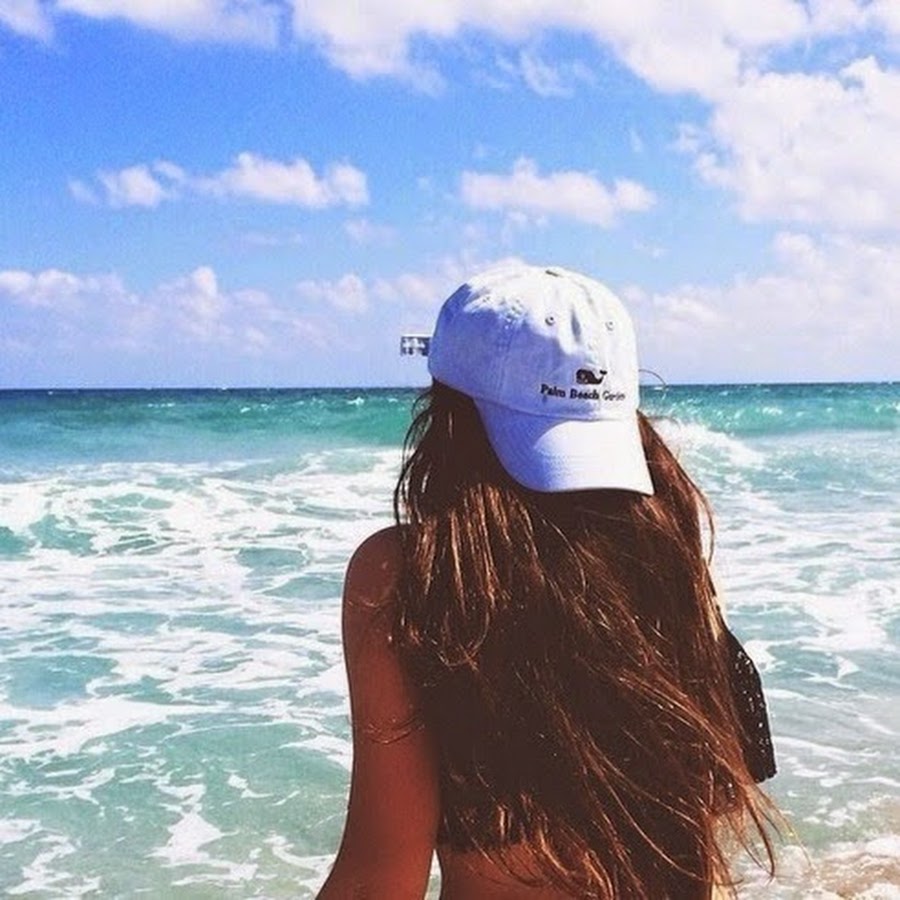 Пляж море девушка спиной Instagram