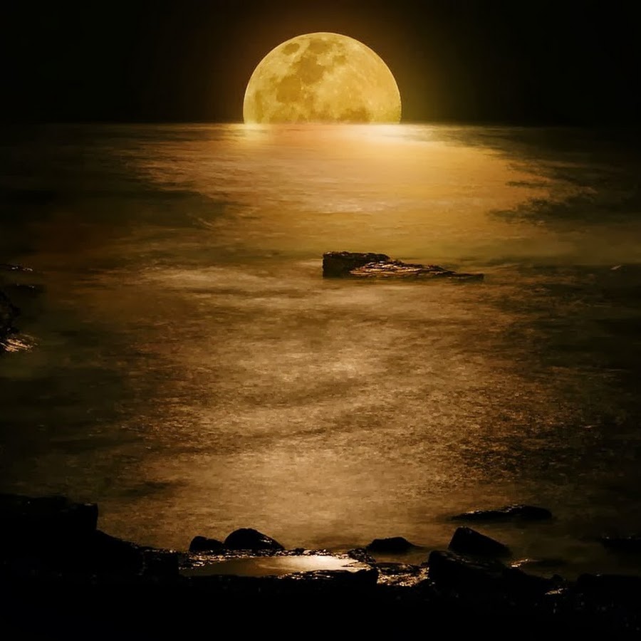 Море под светом Луны