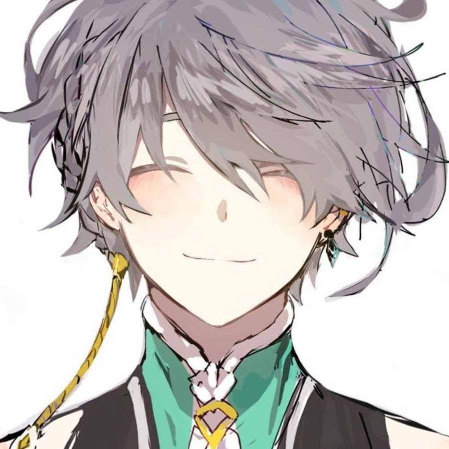 Аниме парень улыбается