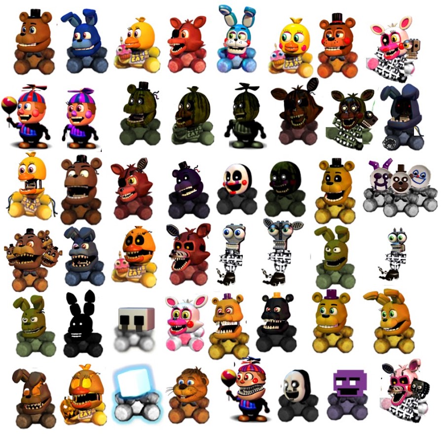 Картинки персонажей фнаф ворлд