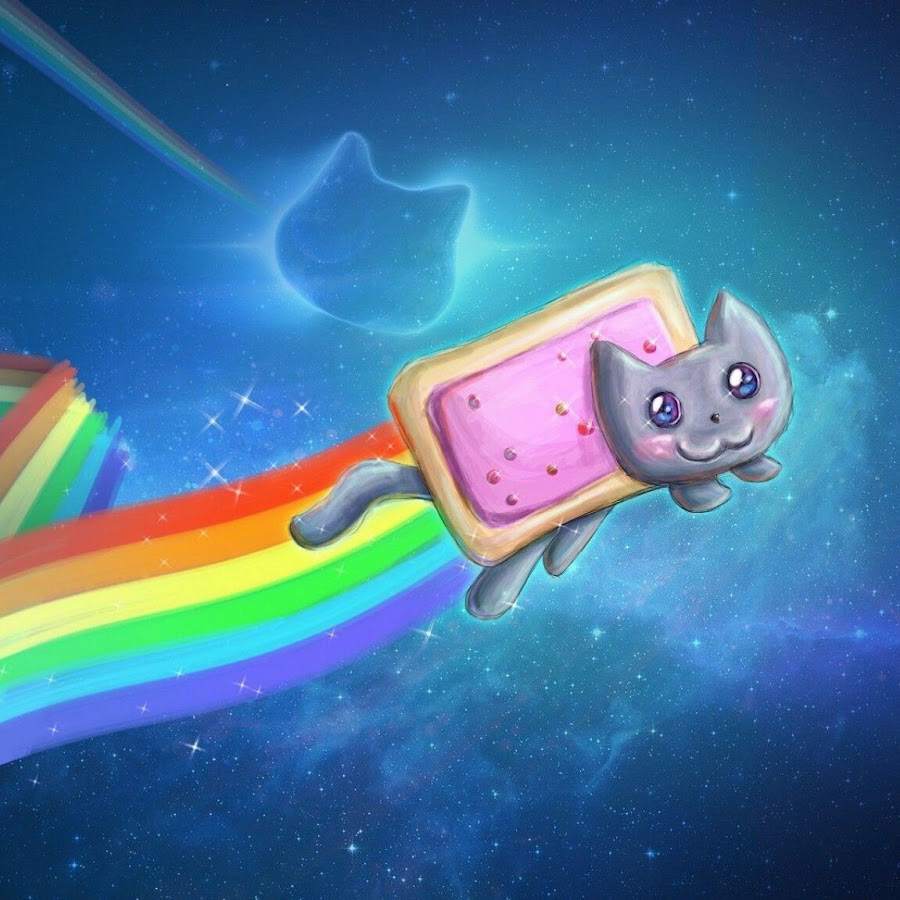 Как нарисовать кота с радугой