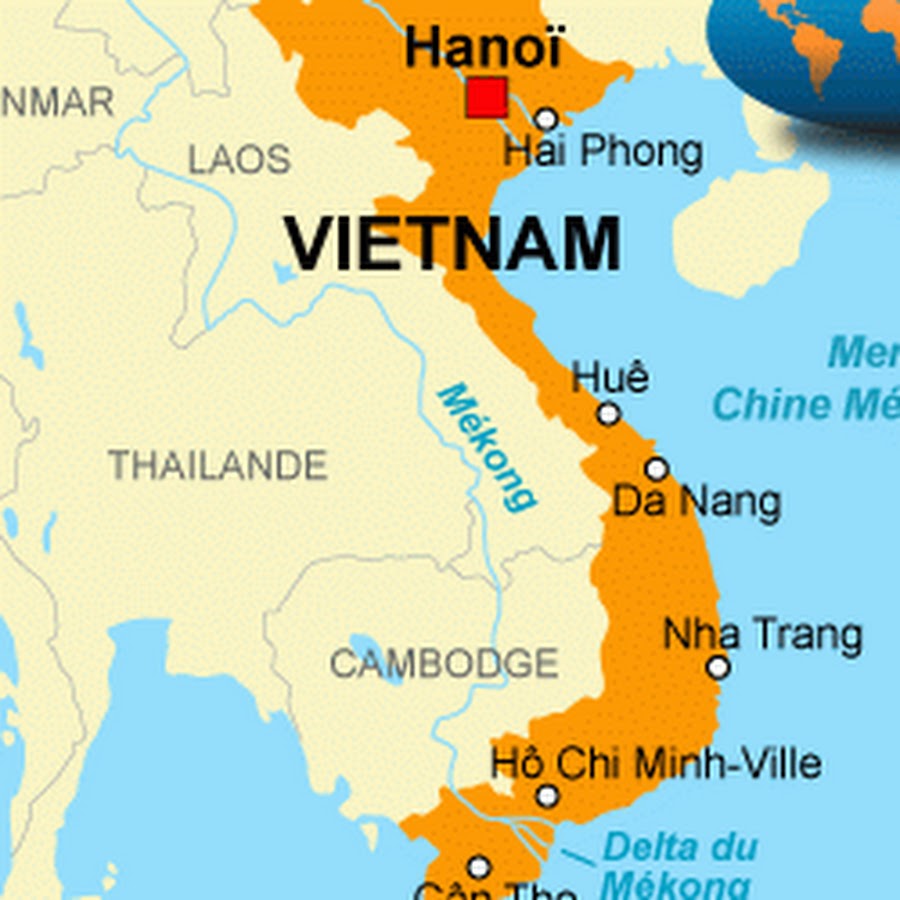 Координаты ханоя. Вьетнам политическая карта. Столица Вьетнама на карте.