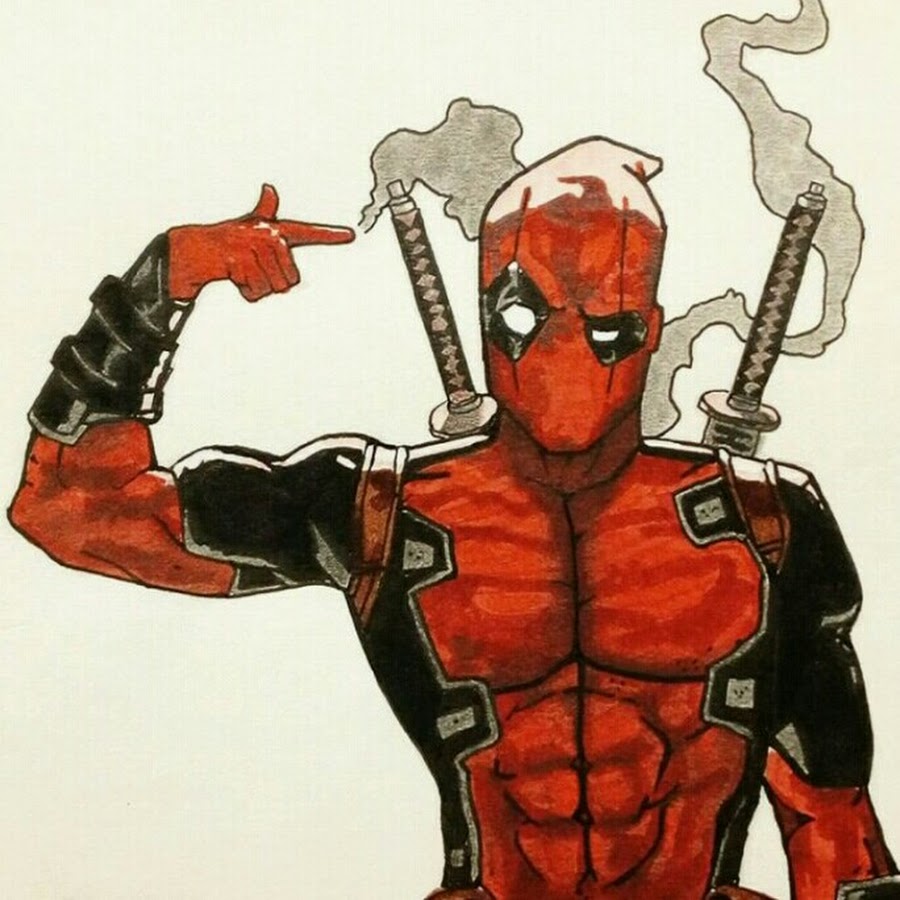 Рисунок марвел цветной