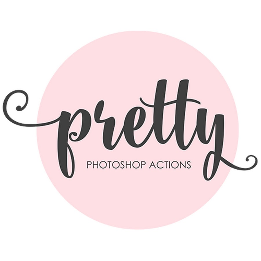 Pretty text. Pretty text. Font effect. Action logo photoshop. Flowy and pretty text.