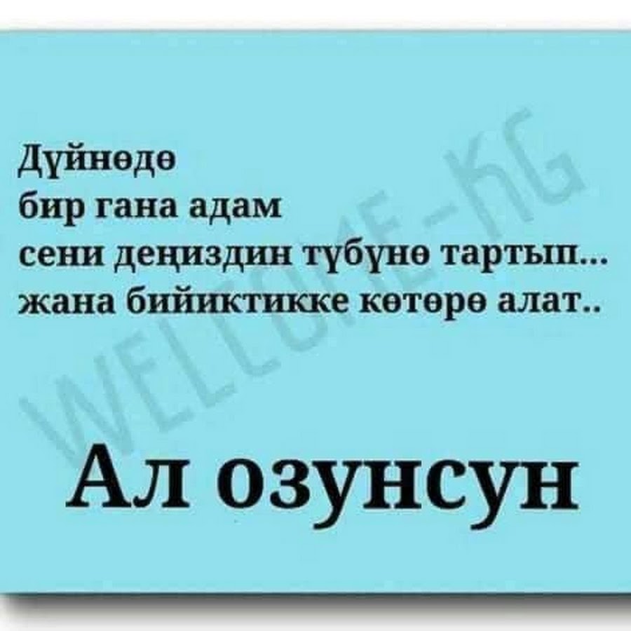 Баркынды билбегенге кадырынды кетирбе картинка