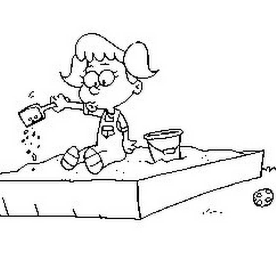 Нарисовать песочницу карандашом