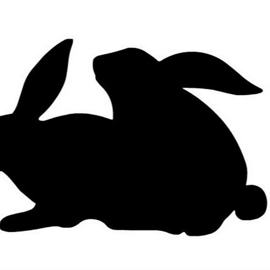 Заяц рисунок силуэт