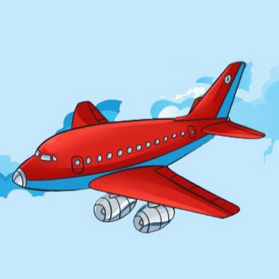 Самолет рисунок мультяшный