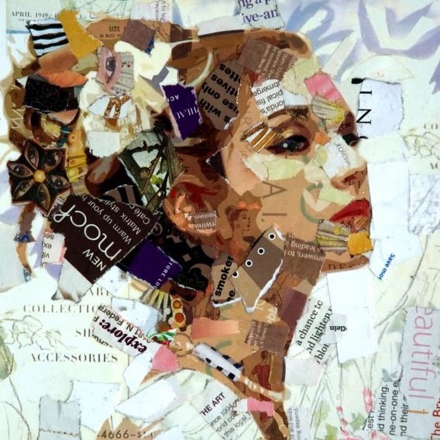 Необычные коллажи из журналов