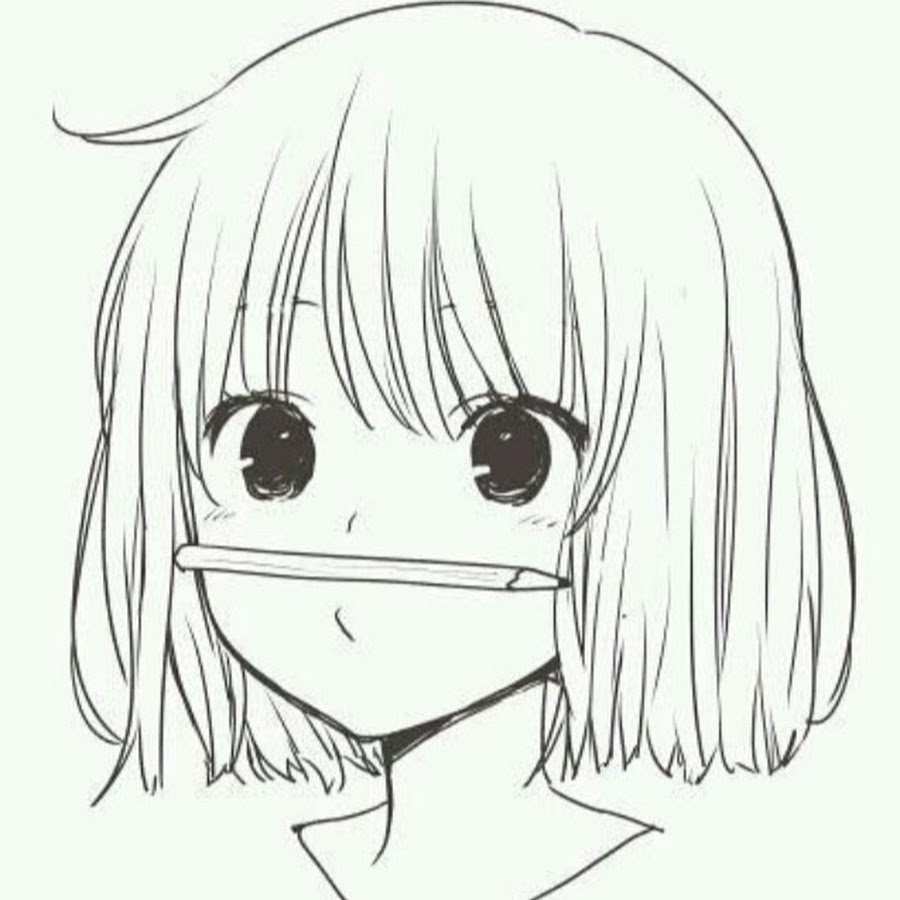 Рисунок аниме тян карандашом легко