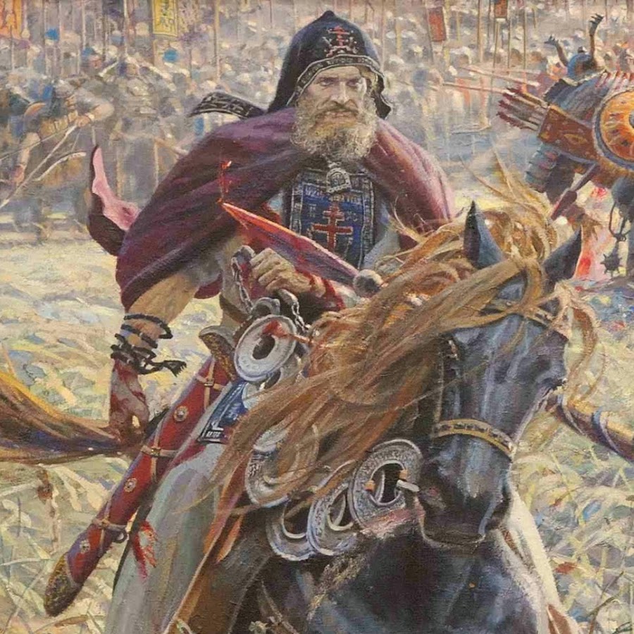 Пересвет и Ослябя картина Нестерова
