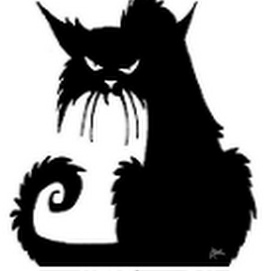 Силуэт кошки на Хэллоуин