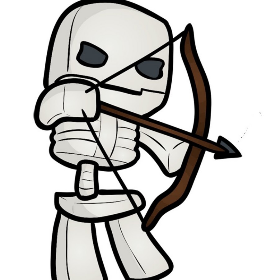 Рисунки скелета из майнкрафта