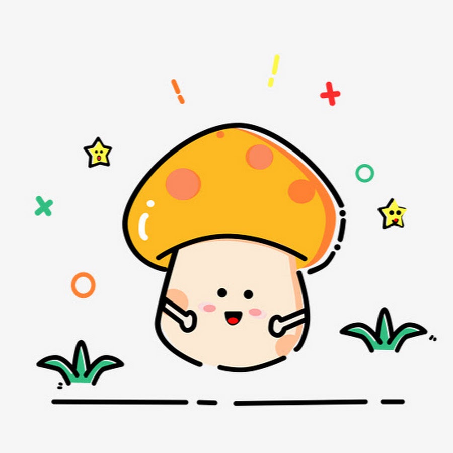 Как нарисовать милые грибочки