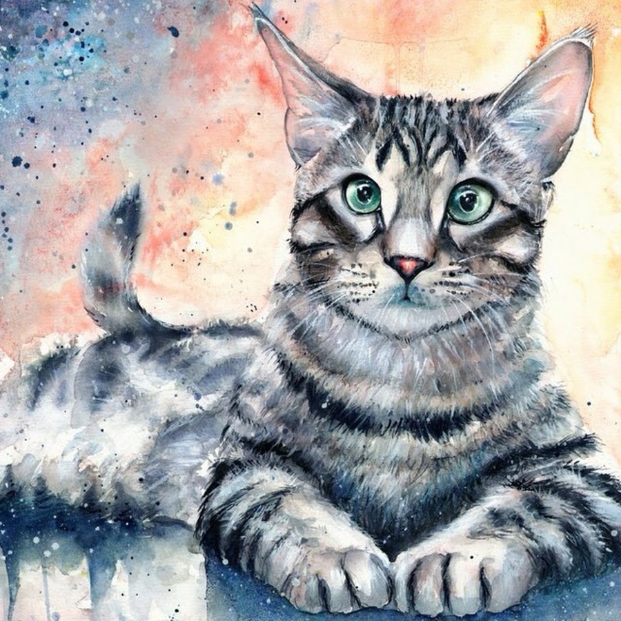 Кот курседа нарисовать