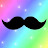 Rainbow Mustache