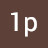 1p