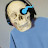 Blue Jumper Skull Man
