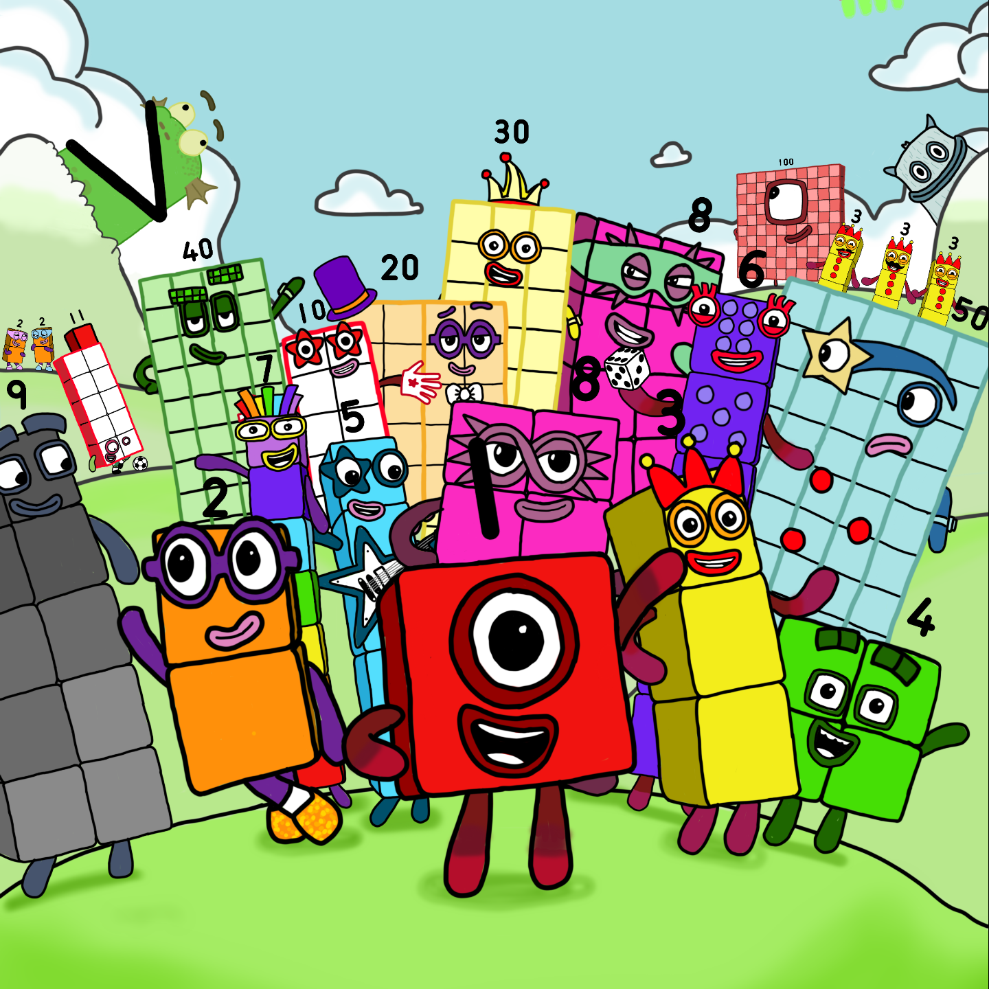 Post from Cole Recreates Numberblocks