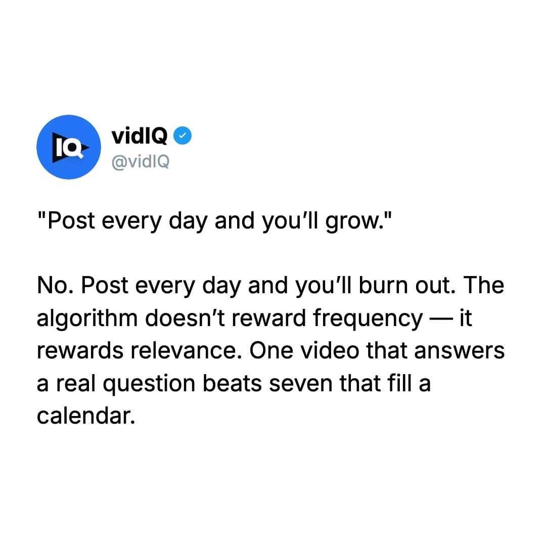 Post from vidIQ
