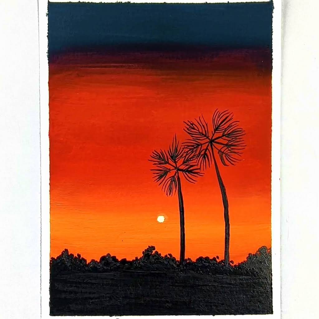 癒しの水彩画1104 sunrise YouTube