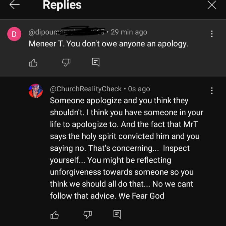 Post from Church Reality Check